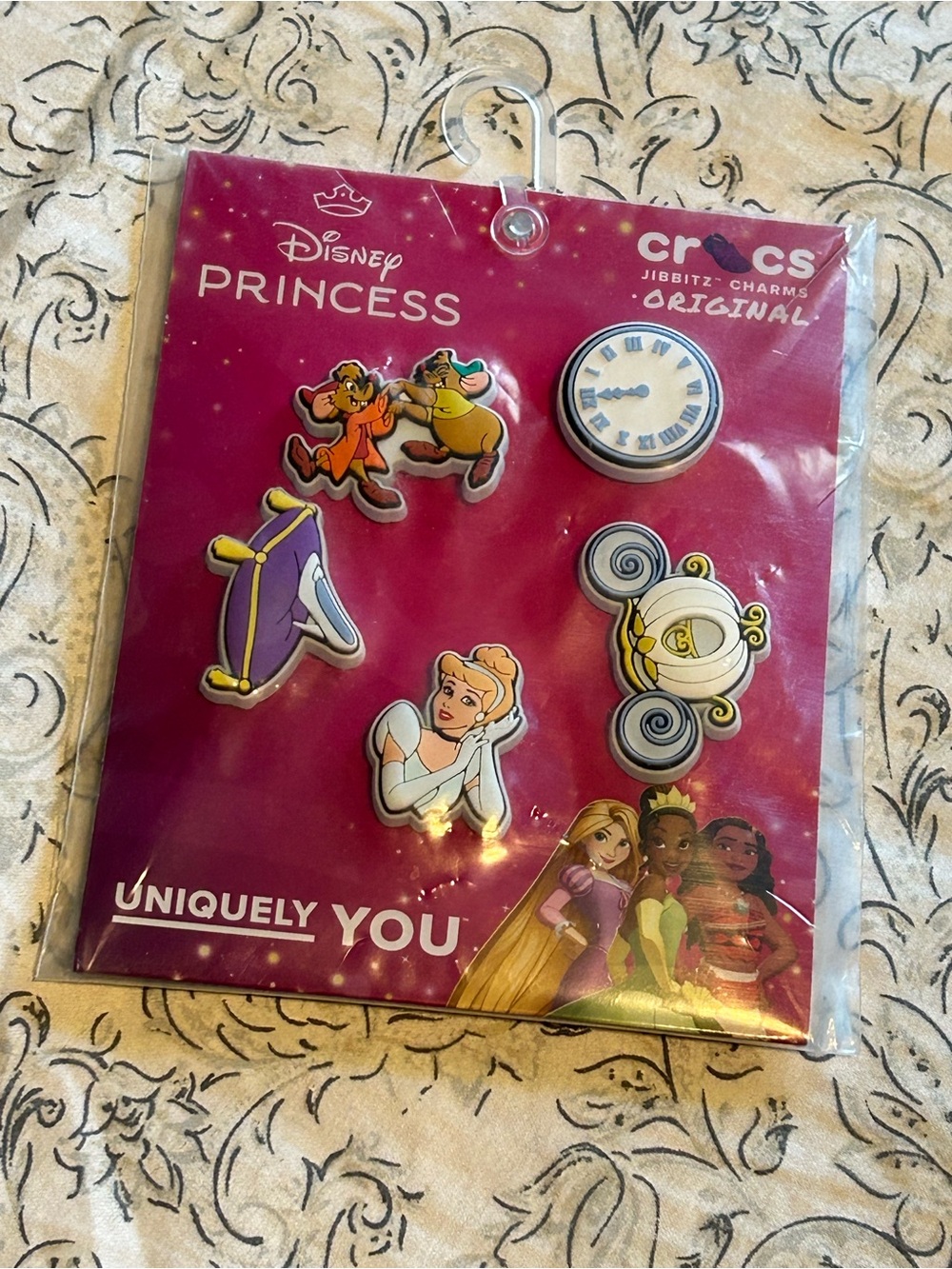 NIP Disney Princess Crocs Jibbitz Charm Pack - Pink